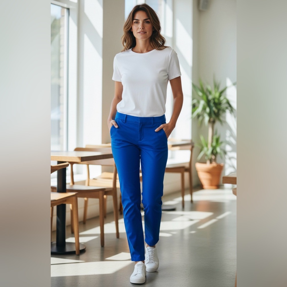 Tommy‎ Hilfiger Women’s Blue chinos - Picture 2 of 4